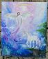 Preview: Leinwandbild (Original) * Engel "Magische Einhornverbindung" 50 x 60 cm