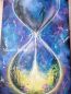 Preview: Leinwandbild (Original) * Sanduhr "Neue Welt" * 50 x 100 cm * Universum