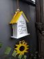 Preview: Hänger Vogelhaus * Sonnenschein * mit Spruch auf der Rückseite