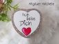 Preview: Geschenkdose * Ich liebe Dich * Holzdose * Herz * 9 x 9 x 3 cm * mit Organzabeutel und Rosenblättern