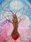 Preview: Leinwandbild * Lebensbaum Seelenliebe * 50 x 70 cm