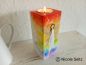 Preview: Engellicht aus Holz * Regenbogen * handbemalt
