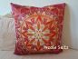 Preview: Kissen * Mandala "Leuchtender Kreis" 45 x 45 cm * Satin * mit Füllung