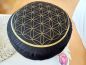 Preview: Meditationskissen * Blume des Lebens * schwarz-gold