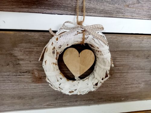 Preview: Kleiner Shabby-Kranz * Herz