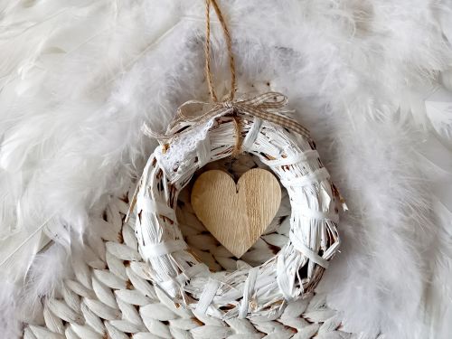 Preview: Kleiner Shabby-Kranz * Herz