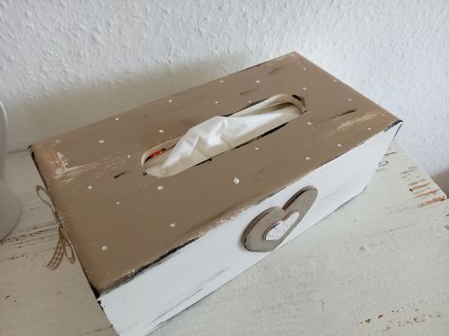Preview: Tücherbox * Herz * Shabby