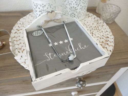 Preview: Serviettenhalter * Shabby * mit Servietten