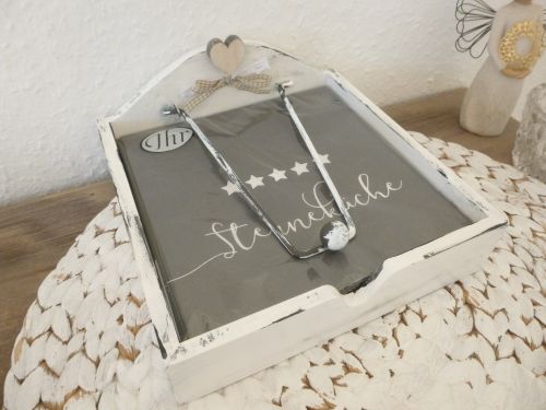 Serviettenhalter * Shabby * mit Servietten