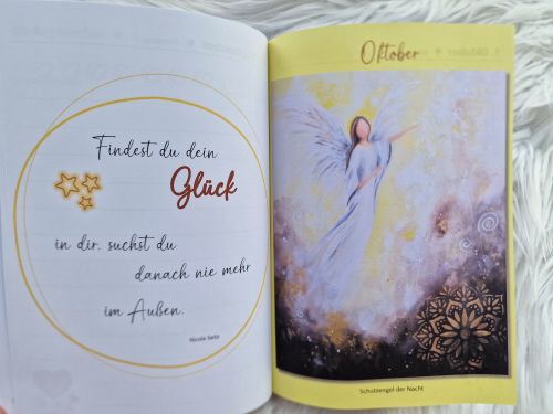 Engeltagebuch 2025 * mit 12 Engelbildern * DinA5 * 386 Seiten * mit Platz für Termine oder auch tägliche Erlebnisse, Gedanken, Glücksmomente, Träume, Wünsche, Affirmationen, Skizzen...