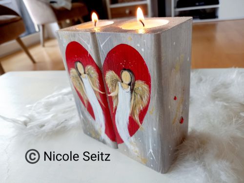 Engellichter "Freundschaft" * handbemalt