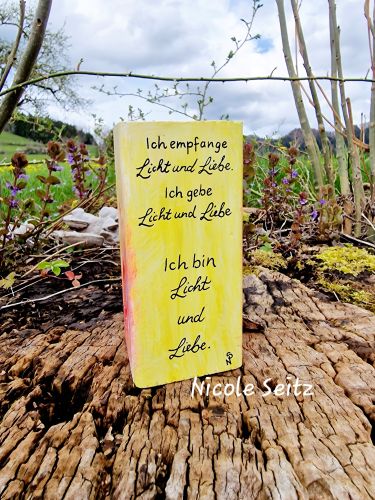 Engellicht aus Holz * Licht und Liebe * handbemalt