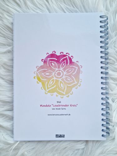 Notizblock liniert * Mandala "Leuchtender Kreis" DinA5