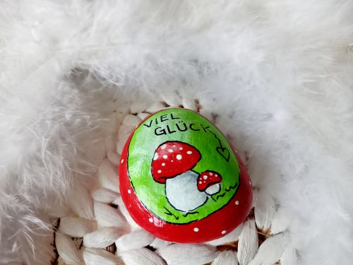 Stein * Fliegenpilz * Glücksbringer