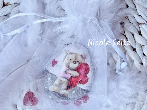 Stein * Bär mit Herz * 6 x 5 x 1 cm