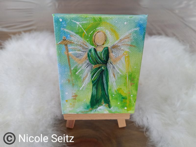 Mini-Engel auf Staffelei
