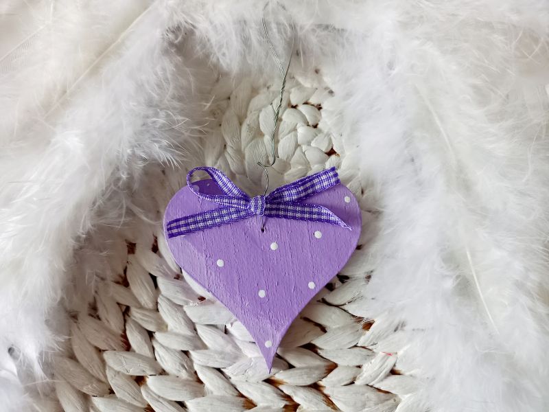 Kleiner Herzhänger * Lila