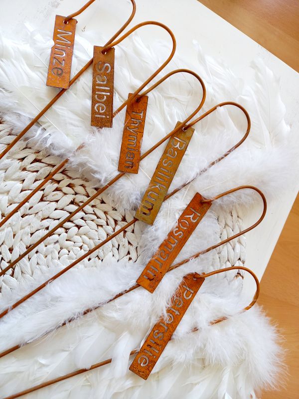 Kräuterstecker * 40 cm * Rostoptik * verschiedene zur Auswahl