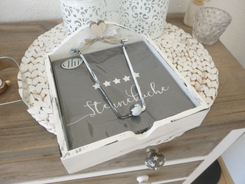 Serviettenhalter * Shabby * mit Servietten