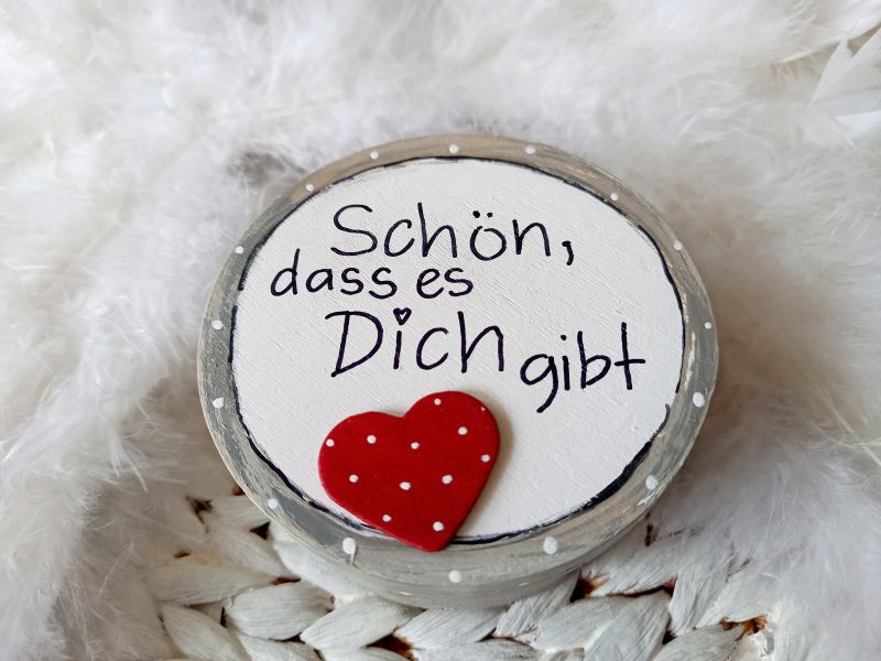 Geschenkdose * Schön, dass es Dich gibt