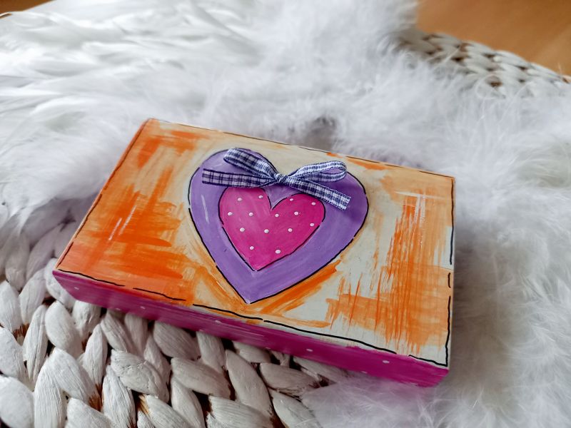 Geschenkschachtel * Herz * 11 x 6,5 x 2 cm