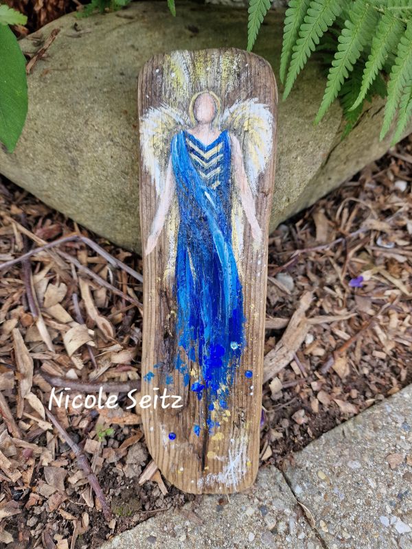 Leinwandbild (Original) "Erzengel Michael", Nicole Seitz