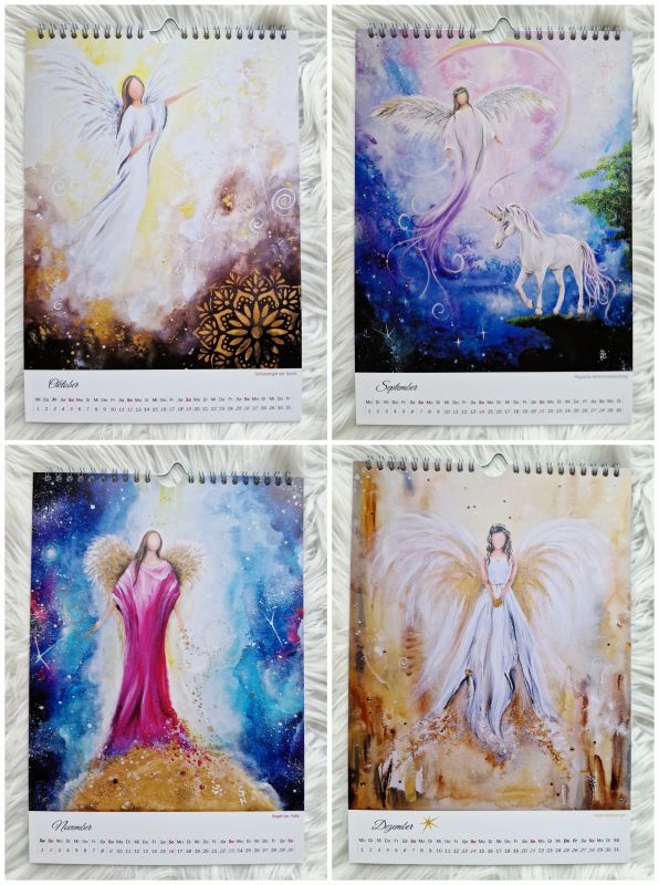 Engel-Kalender 2025 * kleines Kalendarium/große Bilder * DinA4