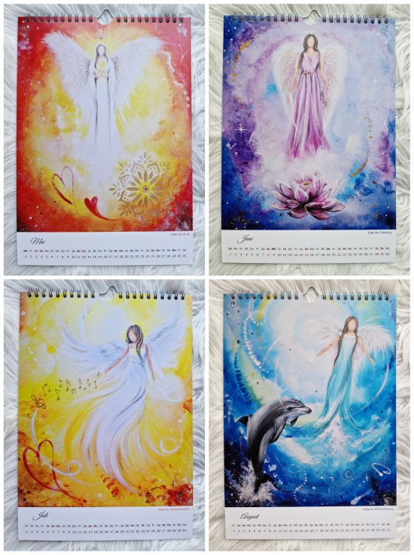 Engel-Kalender 2025 * kleines Kalendarium/große Bilder * DinA4