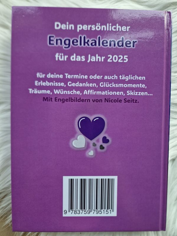 Engeltagebuch 2025 * mit 12 Engelbildern * DinA5 * 386 Seiten * mit Platz für Termine oder auch tägliche Erlebnisse, Gedanken, Glücksmomente, Träume, Wünsche, Affirmationen, Skizzen...