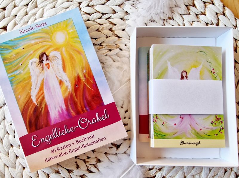 Engelliebe-Orakel * 40 Karten + Begleitbuch mit liebevollen Botschaften