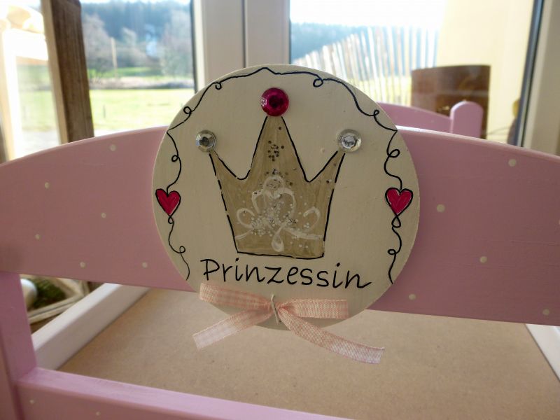 Puppenbett * Prinzessin * Rosa-Weiß