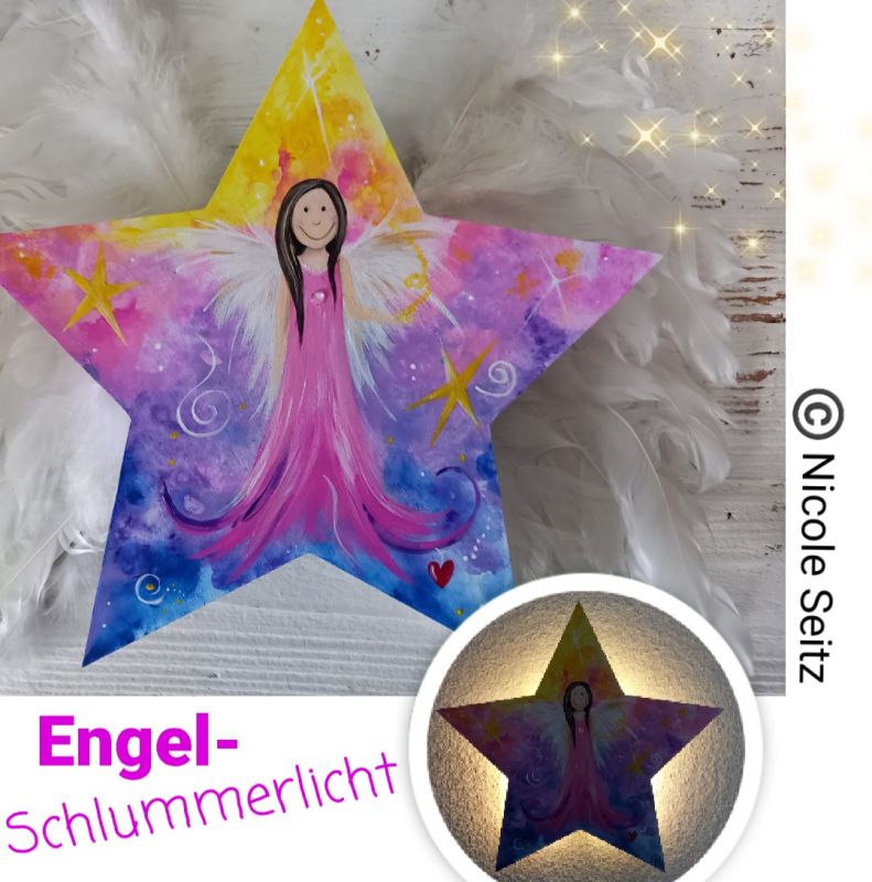 Schlummerlicht Engel Stern