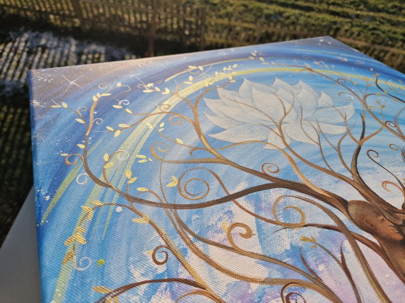 Leinwandbild * Lebensbaum Seelenliebe * 50 x 70 cm
