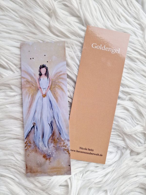 Lesezeichen "Weihnachtsengel * Goldengel"