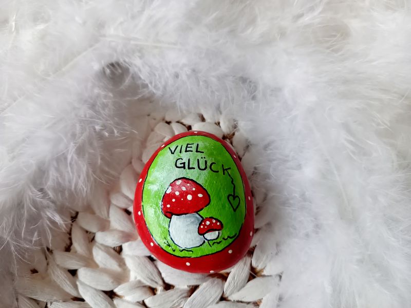 Stein * Fliegenpilz * Glücksbringer