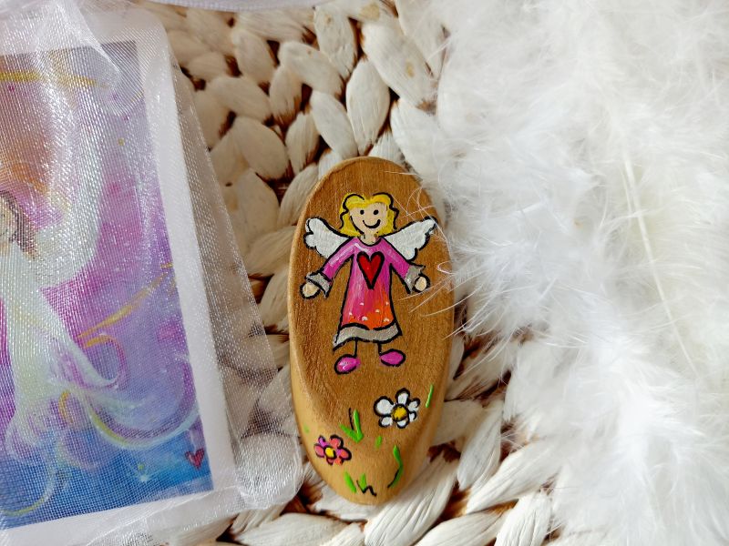 Hosentaschen-Schutzengel * Holz