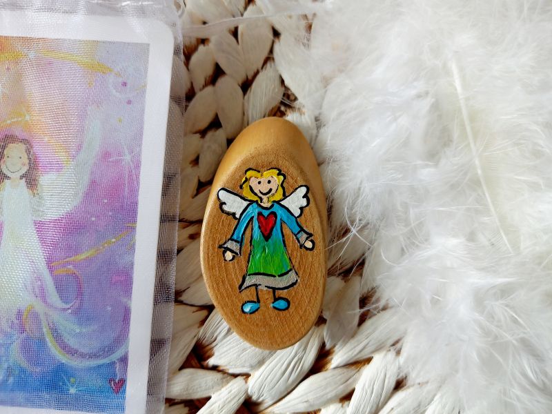 Hosentaschen-Schutzengel * Holz