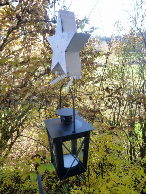 Hänger Laterne mit Stern * Shabby