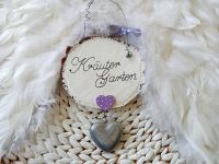 Kleines Schild * Kräutergarten * Herz * Lila