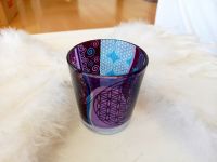 Teelichtglas * Blume des Lebens * 6 x 5 cm