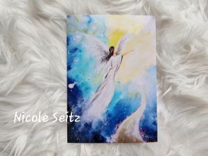 Postkarte * Engel der neuen Zeit * Begleiter ins Goldene Zeitalter
